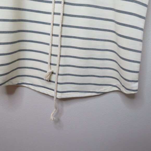 Ya Los Angeles V-Neck Gray Stripe Tie Waist - Picture 5 of 7